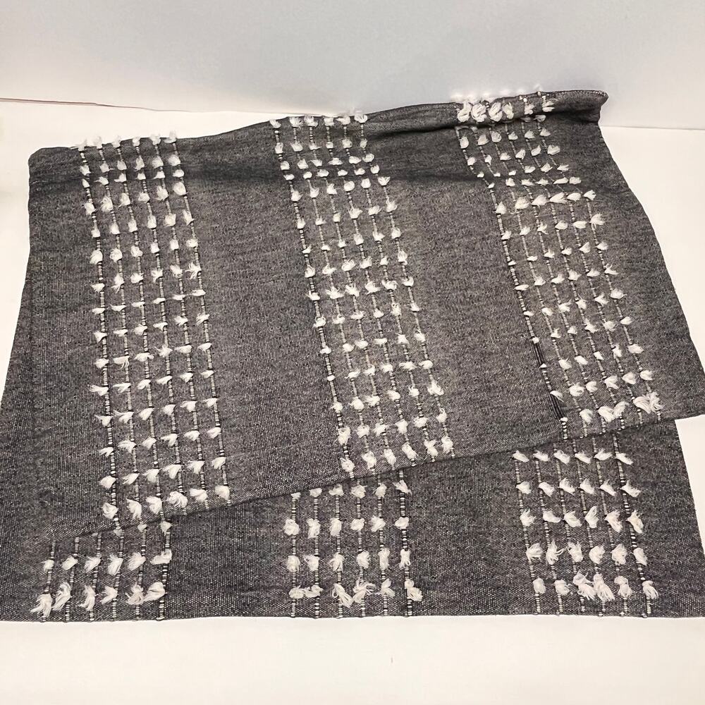 Anthropologie Textured Woven Pillow Cover Set 14x20